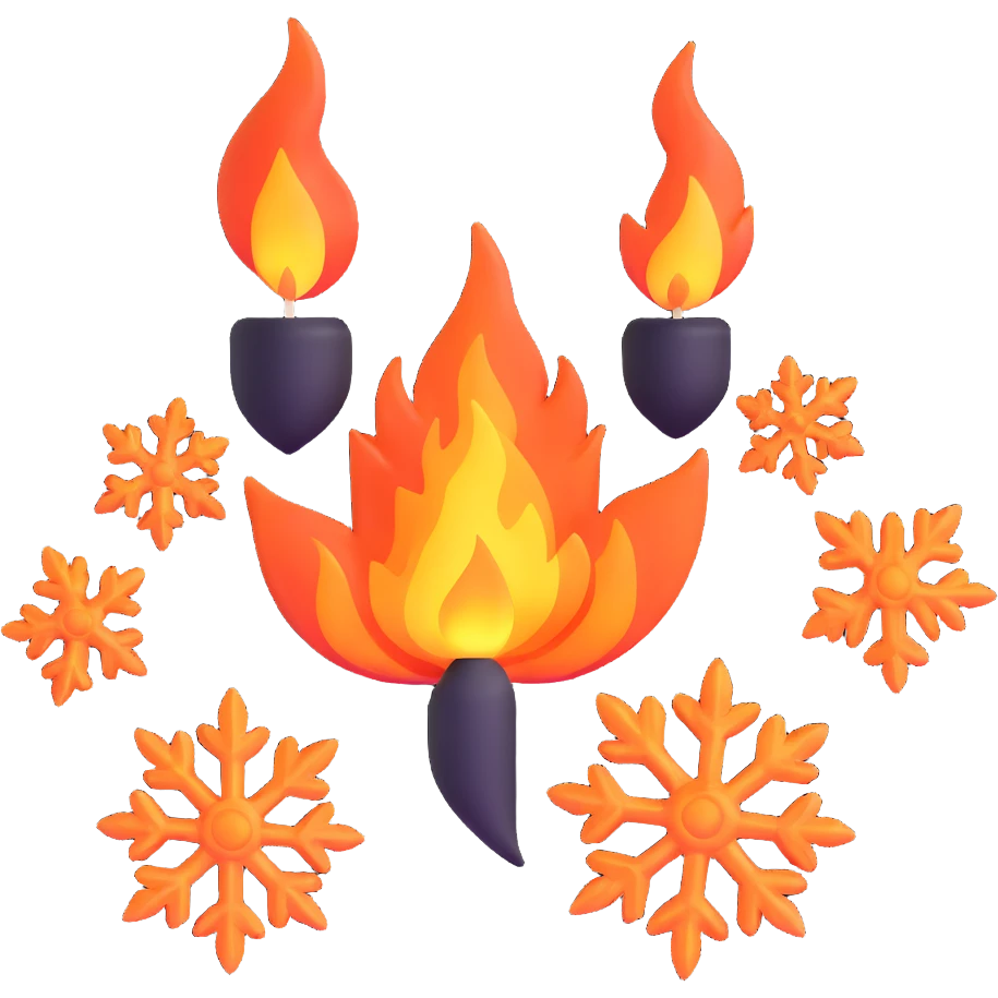 flame and snowflake emoji