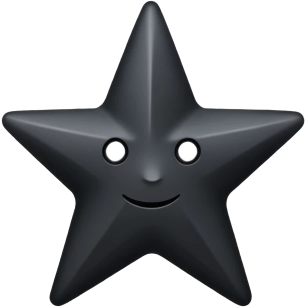 Black star  надпись emoji