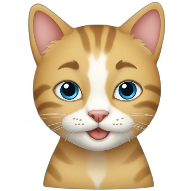 кошка с сердечками в глазах emoji