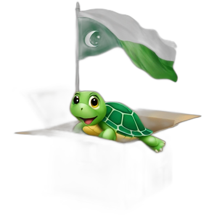 turtle-in-a-box-with-pakistani-flag emoji