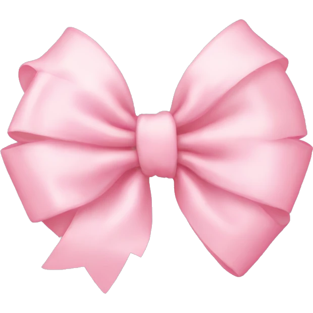Baby pink bow emoji