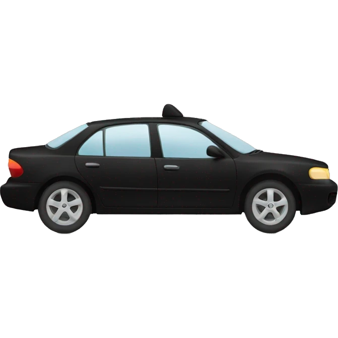 driving black car emoji