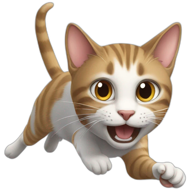 cat chasing mouse emoji