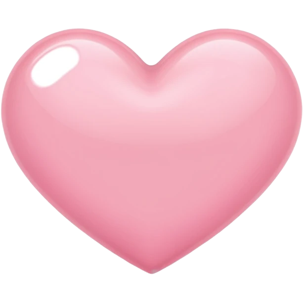 light pink heart emoji