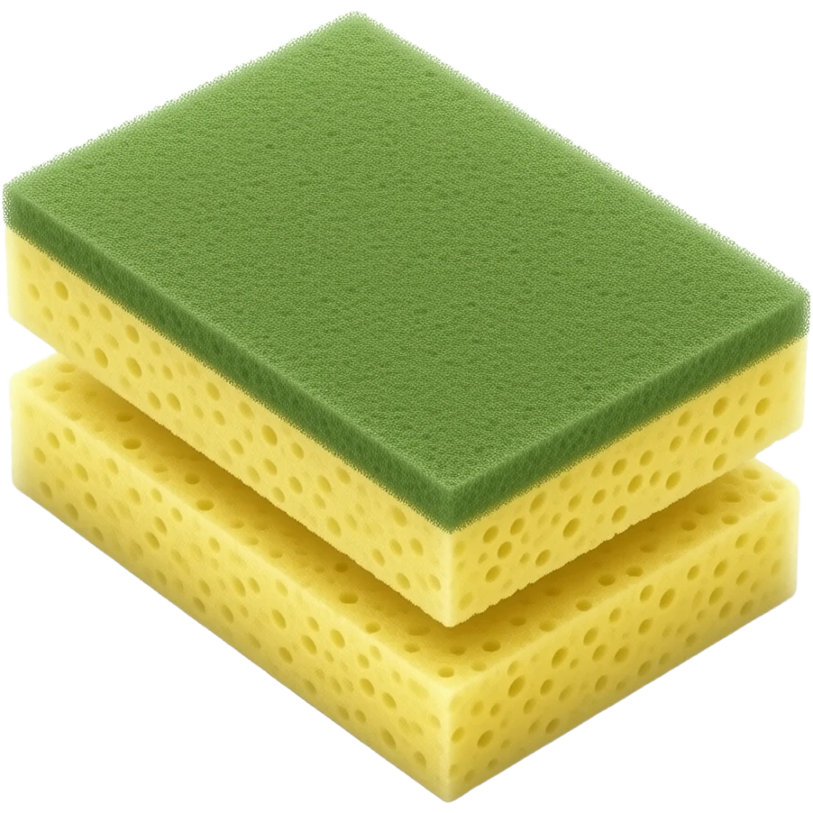 Cleaning sponge cellulose sideways emoji