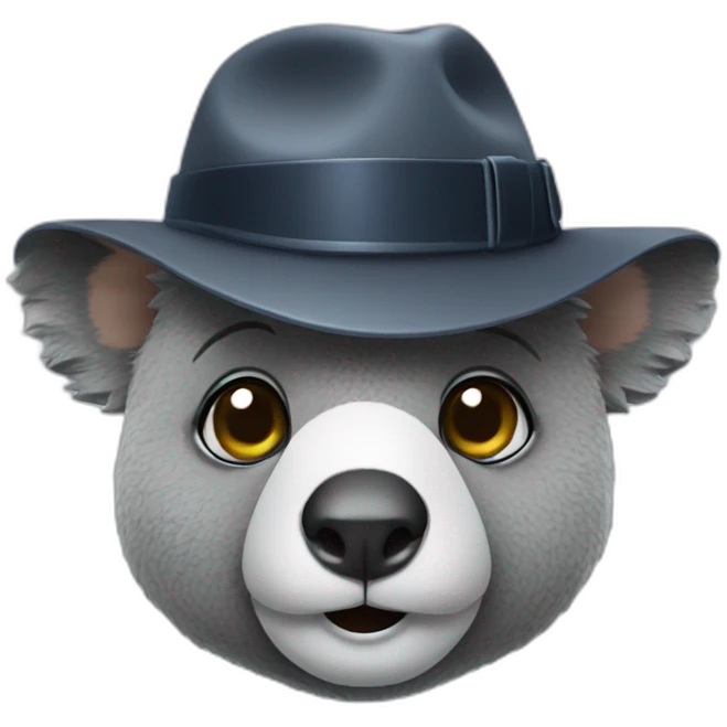detective koala emoji