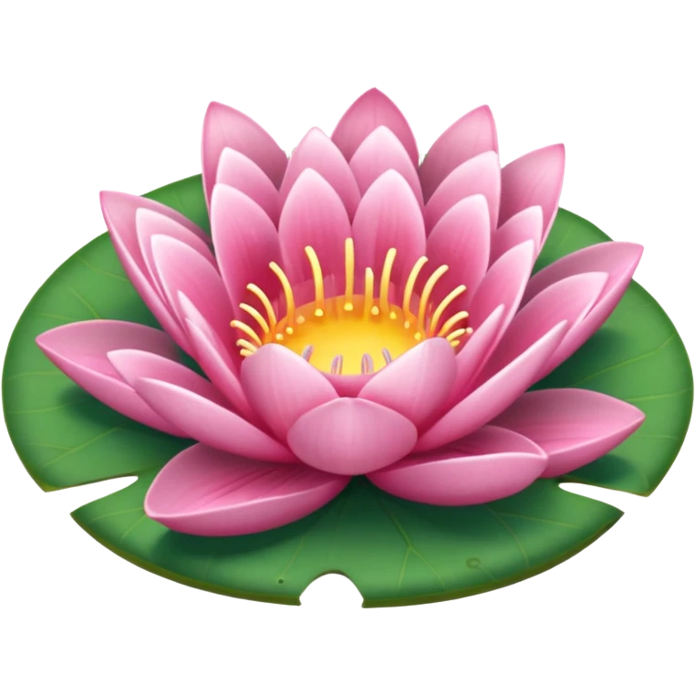 pink lilypad emoji