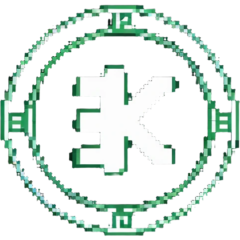 Kaspa crypto coin with K symbol emoji