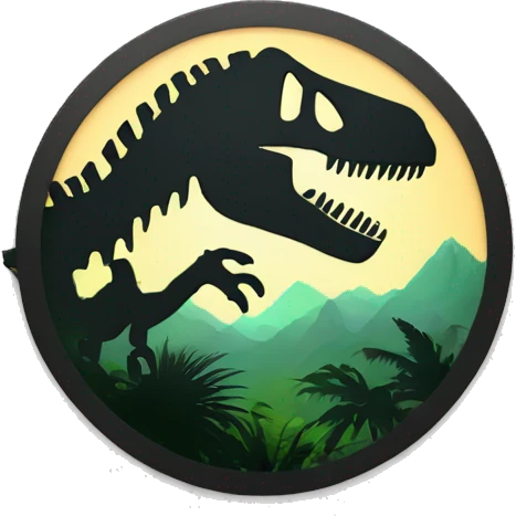 Jurassic park logo emoji