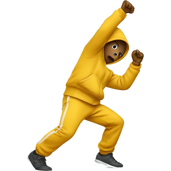 Personne qui fait un dab emoji