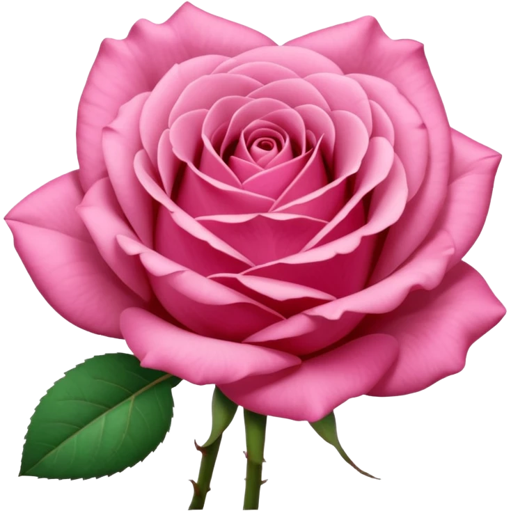 “A Polaroid-style photo of a pink rose  emoji