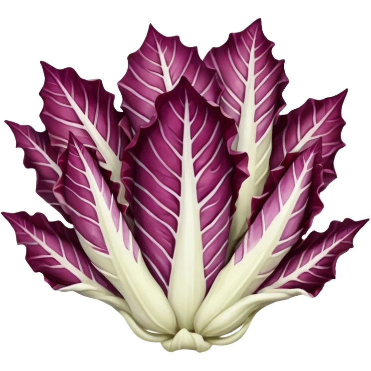 white pointy radicchio emoji