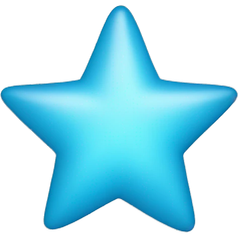 baby blue star emoji