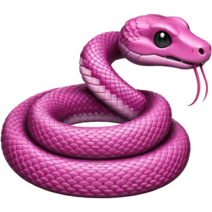 Pink snake  emoji