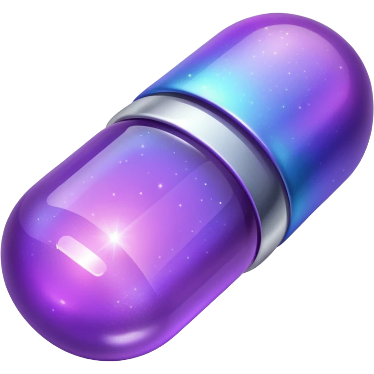glitter purple medicine emoji