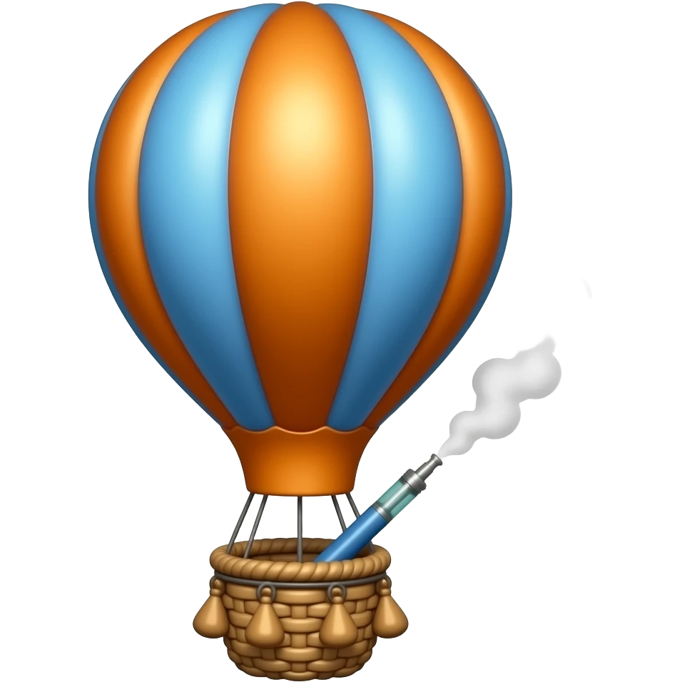vape hot air balloon emoji