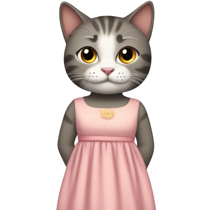 Cat in dress emoji
