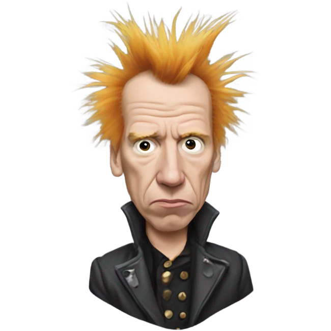 Johnny rotten crazy emoji