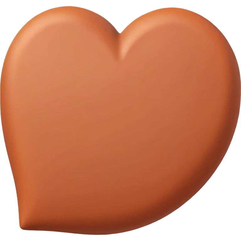 terracotta Matt heart emoji