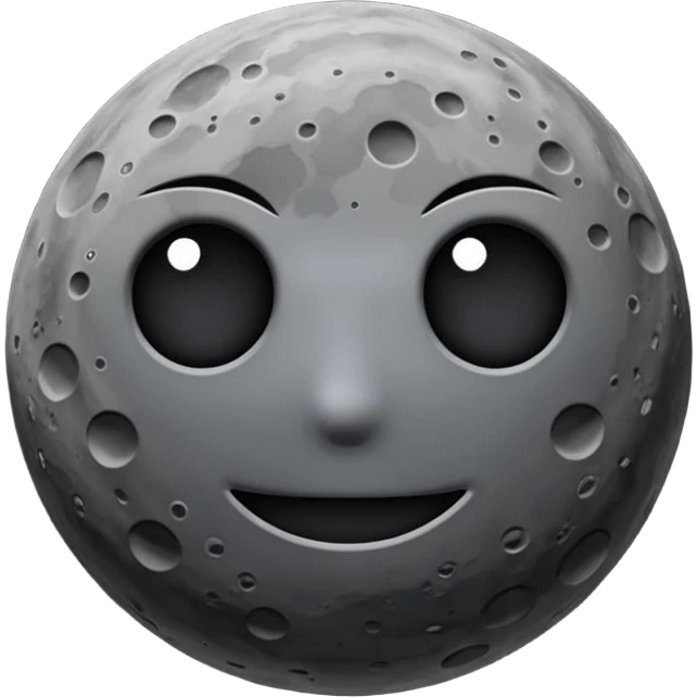 The dark side of the moon emoji