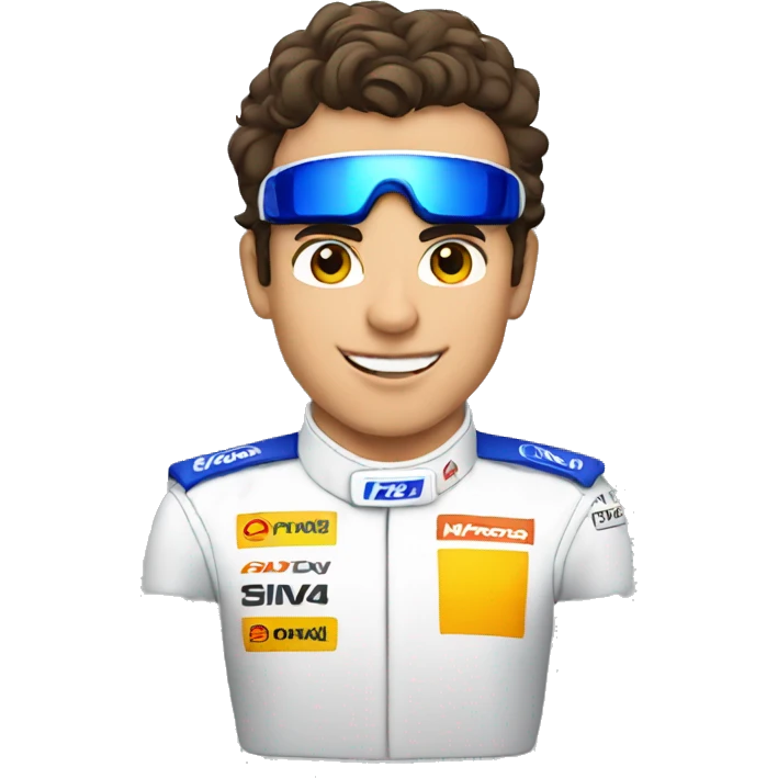 Lando Norris f1 driver in a car emoji
