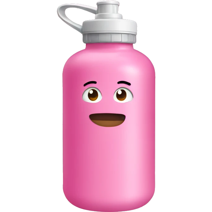Pink water bottle emoji