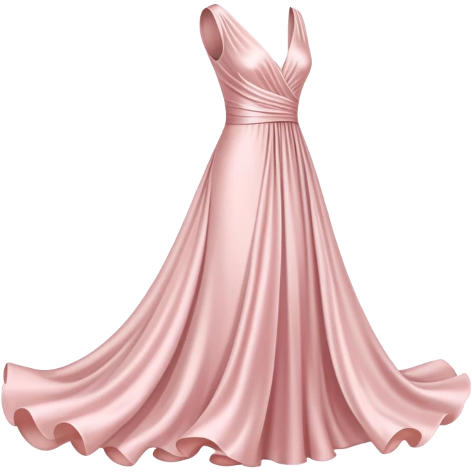 Silk pale pink dress emoji