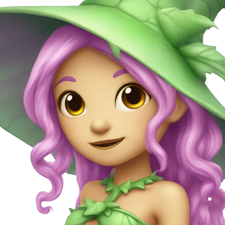 little kawaii cute fairy witch lizard emoji