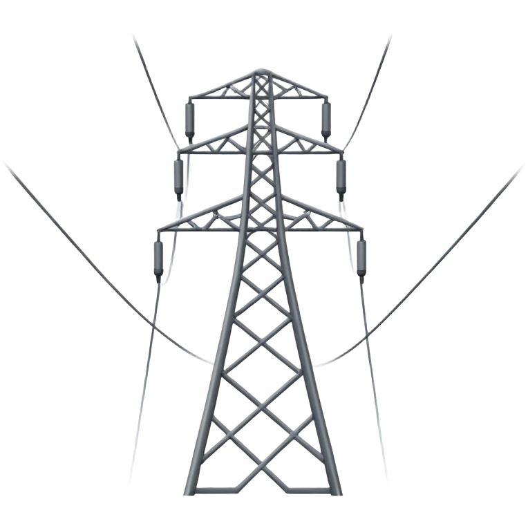 simple and clear power lines emoji