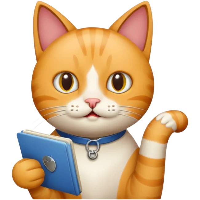 A Cat saying task is complete. emoji