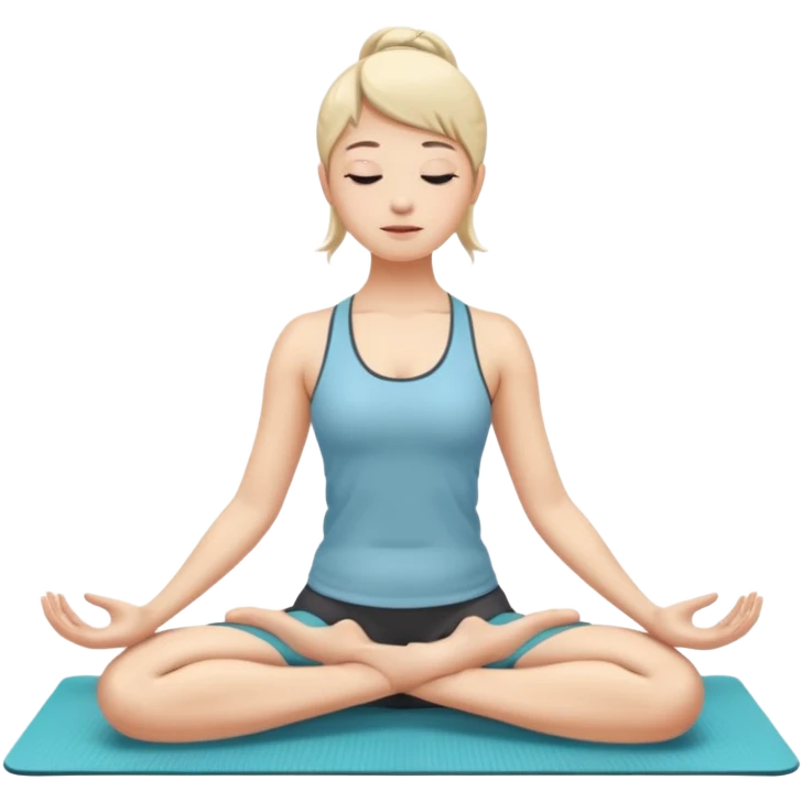 the feet are on the mat, the back is arched inward and the hands are stretched towards the legs emoji