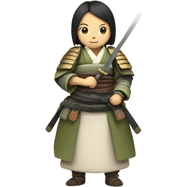 Pregnant samurai  emoji