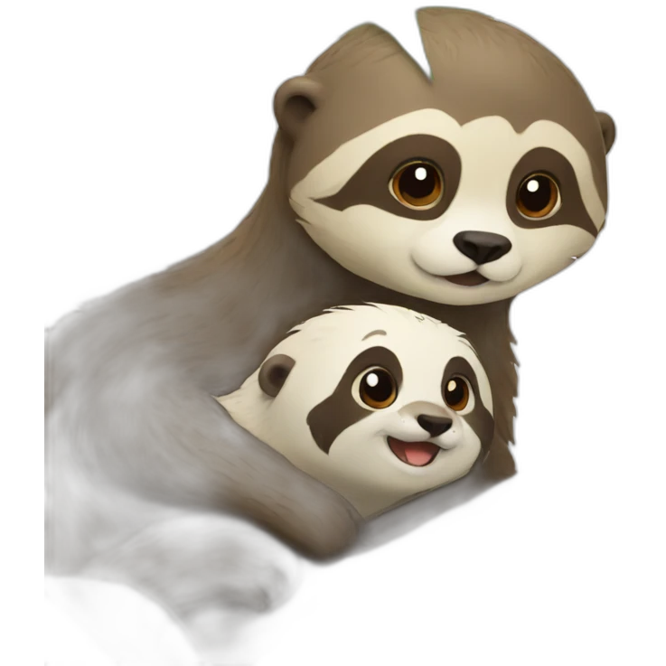 otter with a sloth emoji