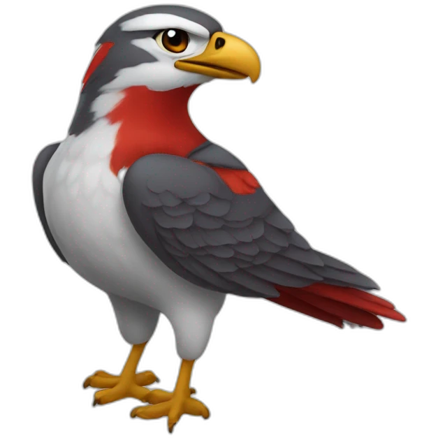 Faucon rouge emoji