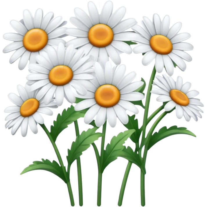 Line of daisy's  emoji
