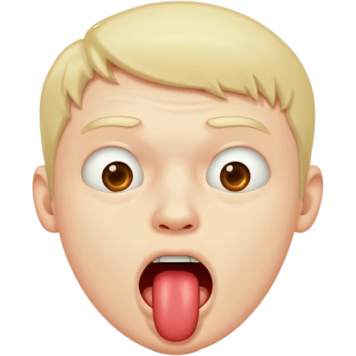 Guy drooling saliva coming out of mouth emoji