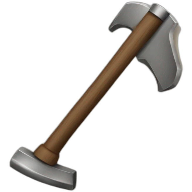 Edelstahlrundrohr und Hammer emoji