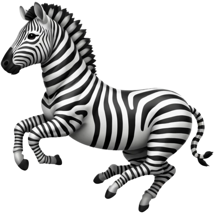 zebra is jump emoji