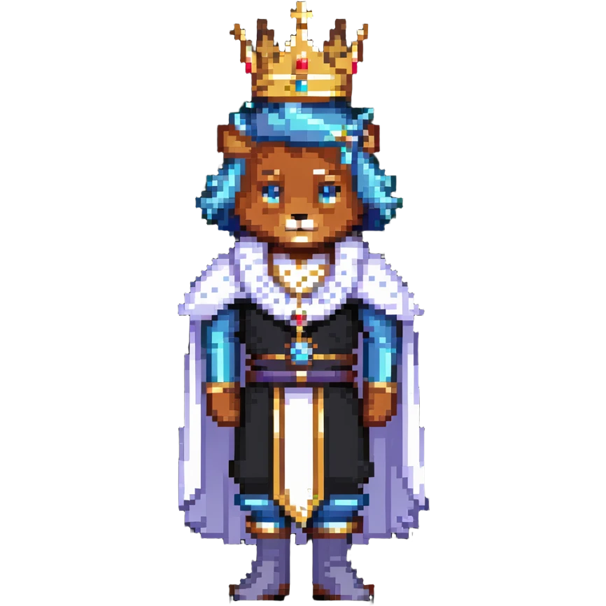 prince with crown and regal clothing emoji