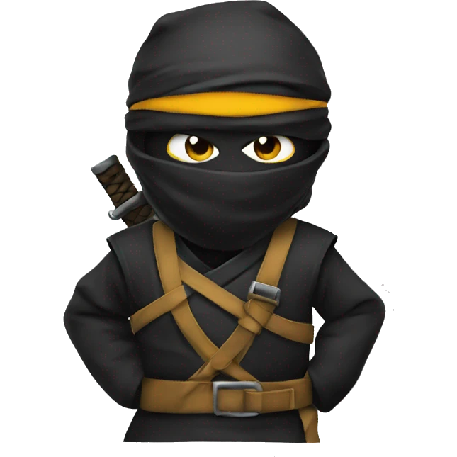 ninja, cross bag emoji