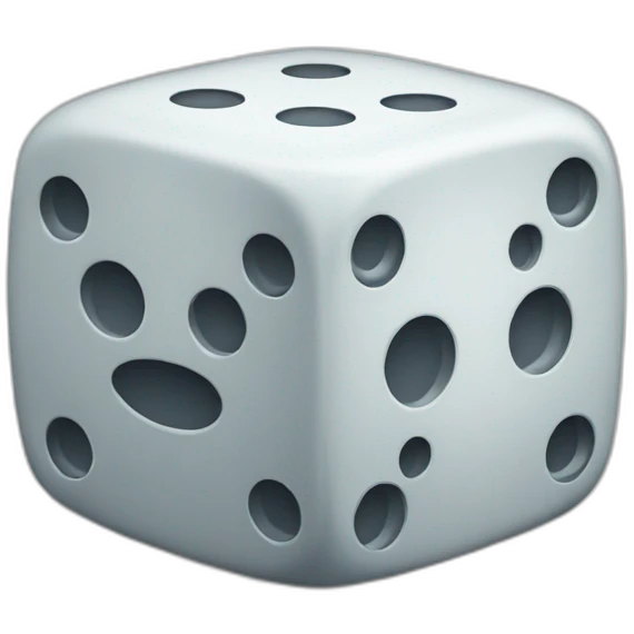 dice like brain emoji