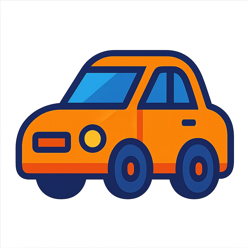 orange car icon emoji