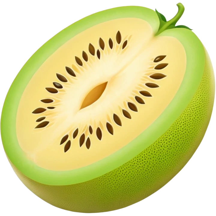 honeydew whole yellow melon oval shape emoji
