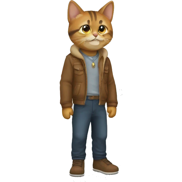 Рыжий кот  emoji