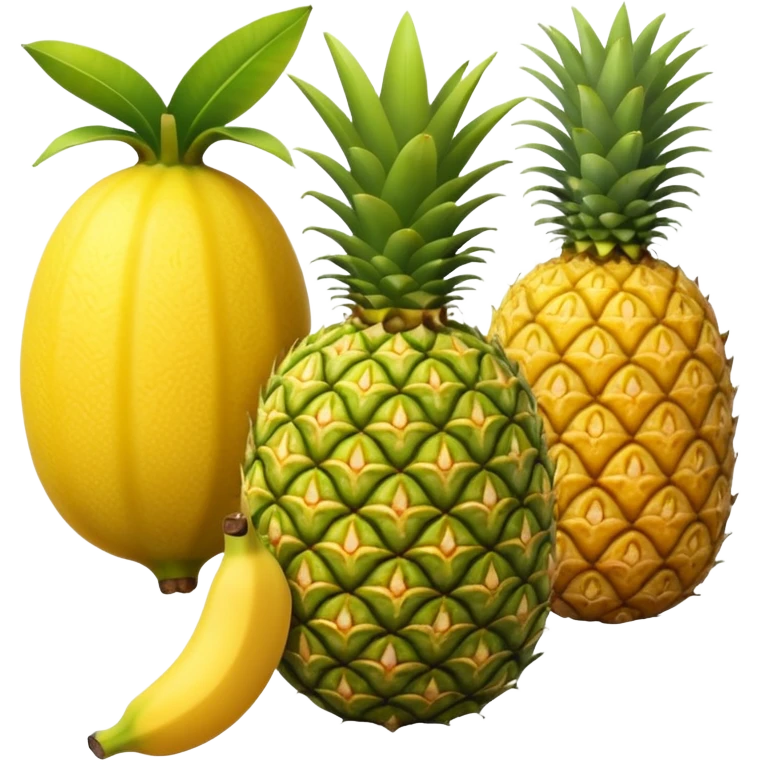 Lemon, Banana, Pineapple Fruit emoji