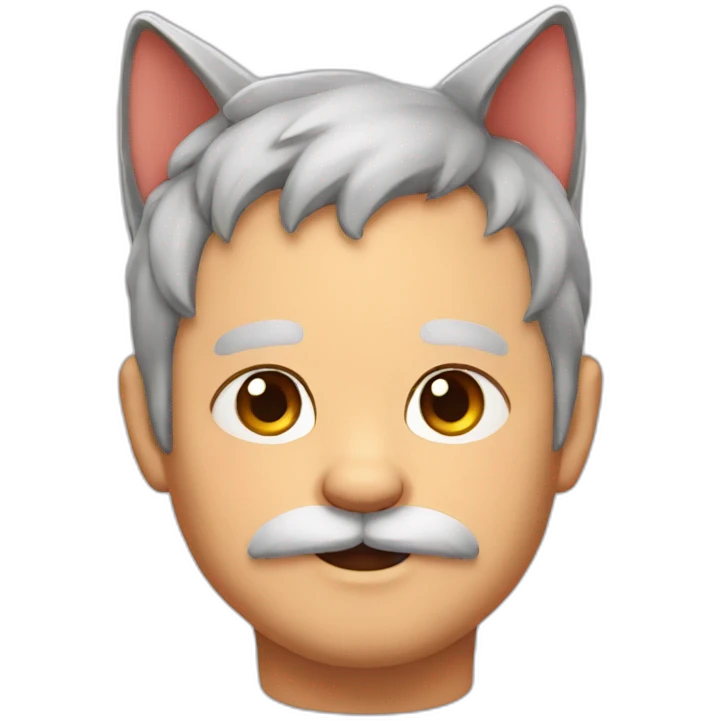 fat grandfather cat ears emoji