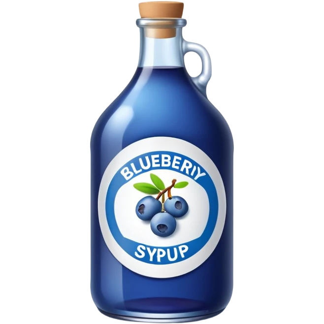 blueberry syrup bottle emoji