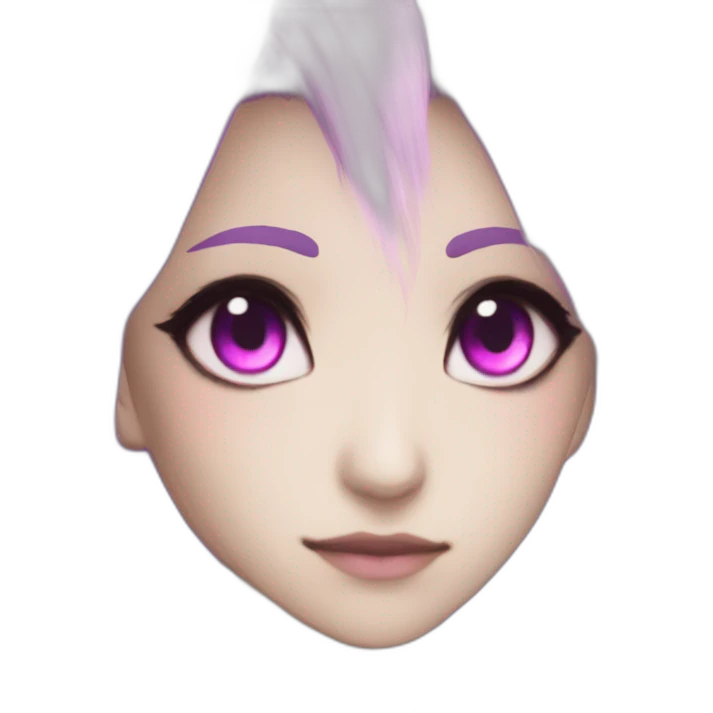 Au Ra Xaela from ffxiv with purple skin and pink eyes emoji