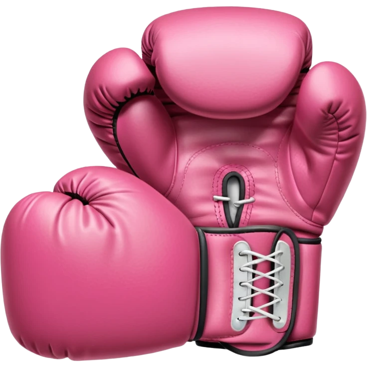 Pink boxing glove  emoji