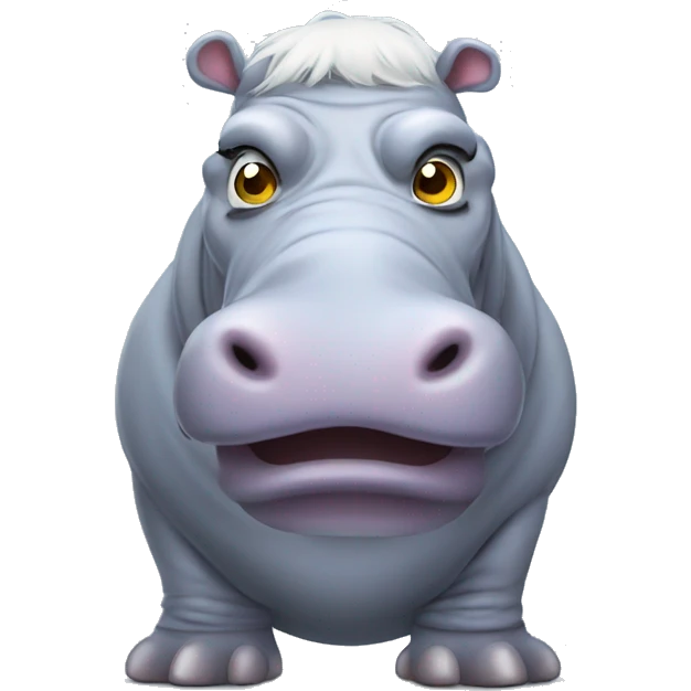 hippo in ghost costume emoji